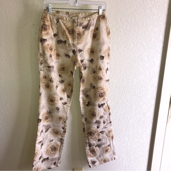 Vintage Cache Y2K Metalic Shimmery Iridescent Gold Womens Pants Size 6 - Picture 1 of 11